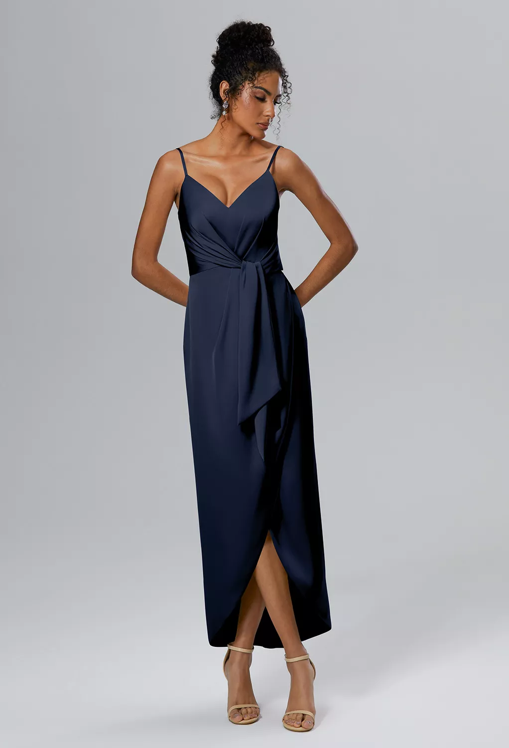 AW Leonora Dark Navy  Spring Wedding Guest Dresses